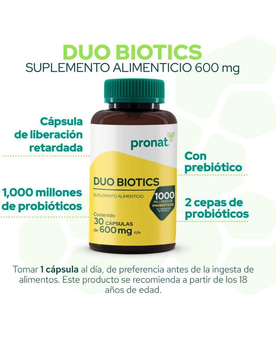 Duo Biotics con inulina de agave, lactobacillus acidophilus 2