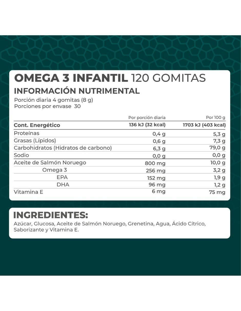 Acerola & Equinácea Kids + Omega 3 con dha, epa y vitamina e sabor frutas 11
