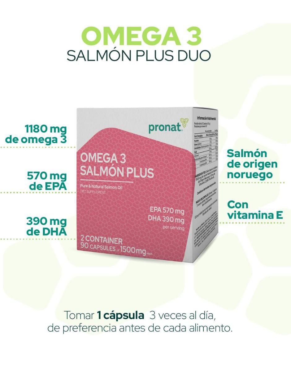 Omega 3 Salmón Plus con dha, epa y vitamina e 2