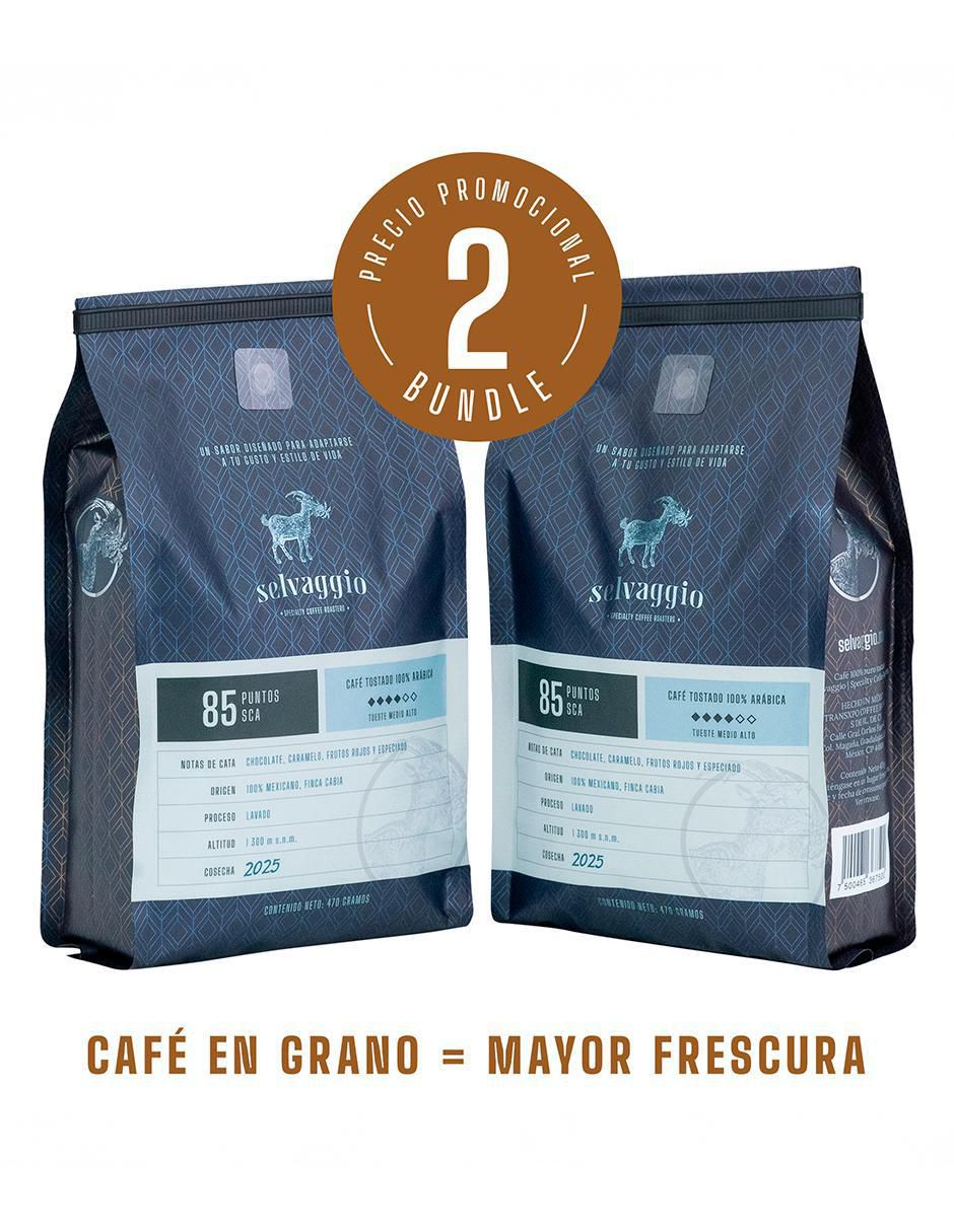 Set café de grano sabor especias de México 470 g 2