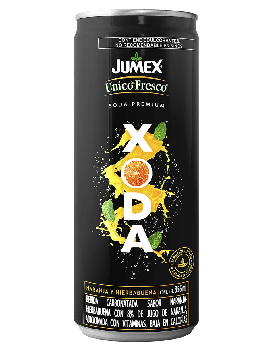 Agua gasificada sabor Naranja y hierbabuena
