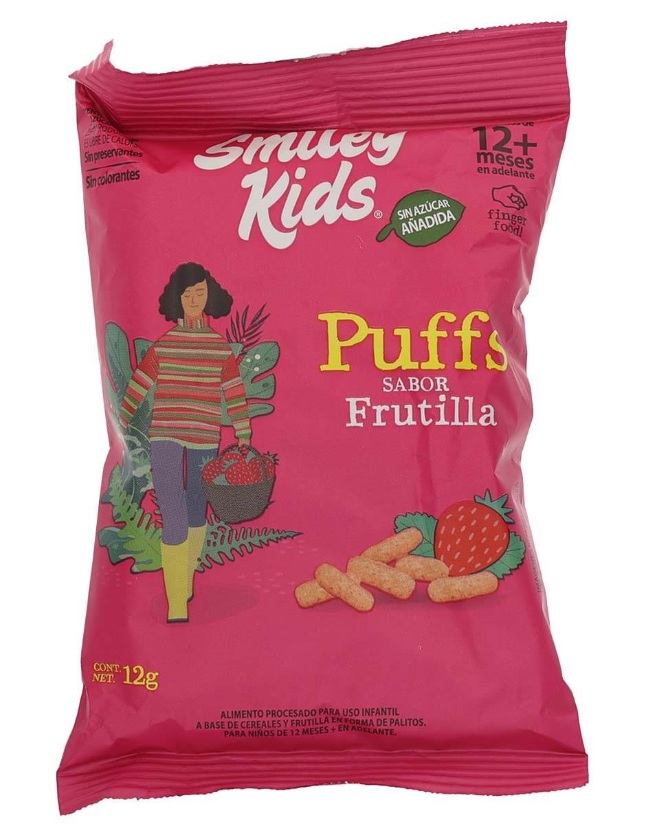 Paquete de snacks Puff Frutilla