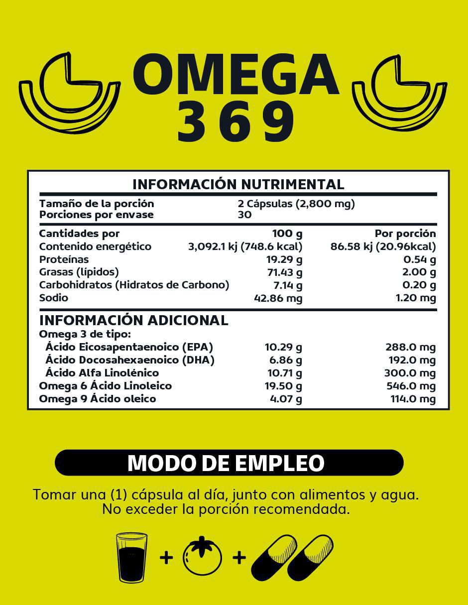 Omega 3 9 6 con aceite de pescado, linaza y cártamo 3