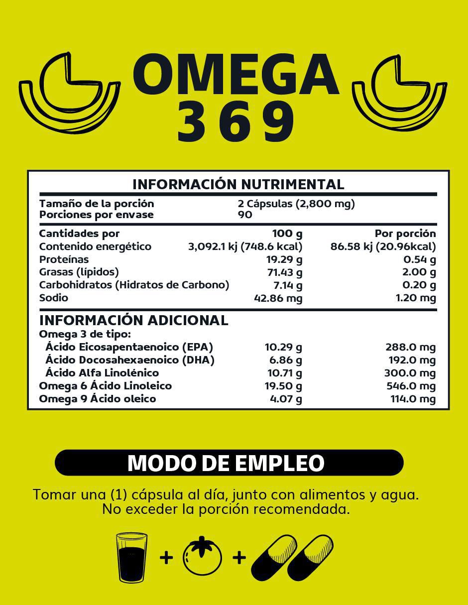 Omega 3 9 6 con aceite de pescado, linaza y cártamo 5