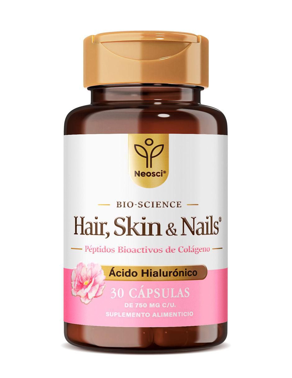 Hair, Skin & Nails Neosci con Ácido Hialurónico con ácido hialurónico de 30 cápsulas