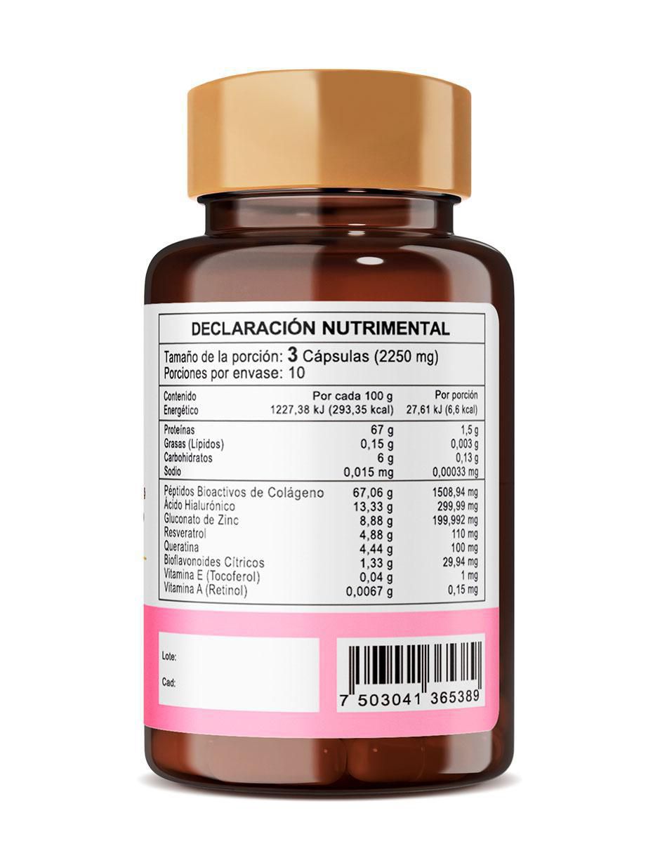 Hair, Skin & Nails Neosci con Ácido Hialurónico con ácido hialurónico de 30 cápsulas 2