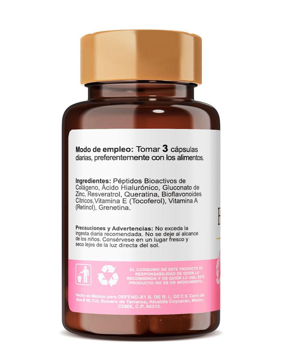 Hair, Skin & Nails Neosci con Ácido Hialurónico con ácido hialurónico de 30 cápsulas 3