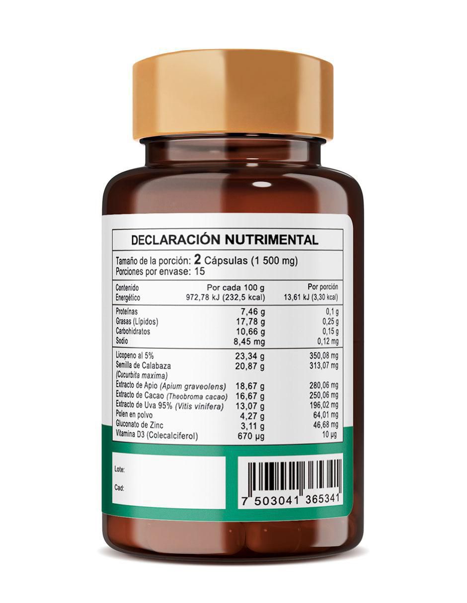 Prostagen Neosci con Licopeno con gluconato de zinc de 30 cápsulas 2