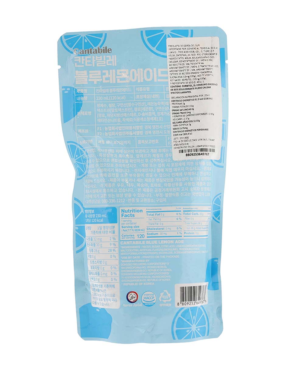 Bebida saborizada sabor limón 3
