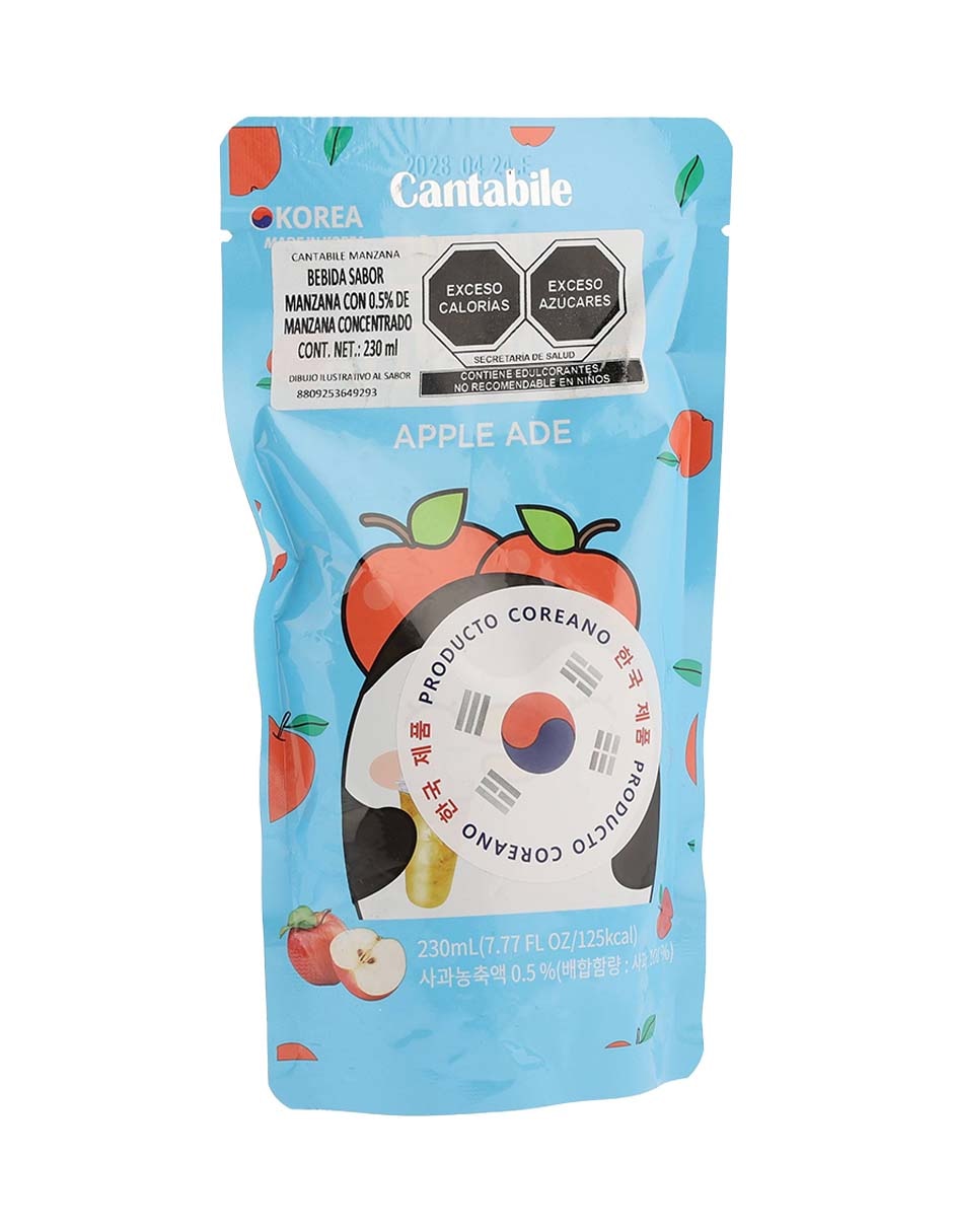 Bebida saborizada sabor manzana 2