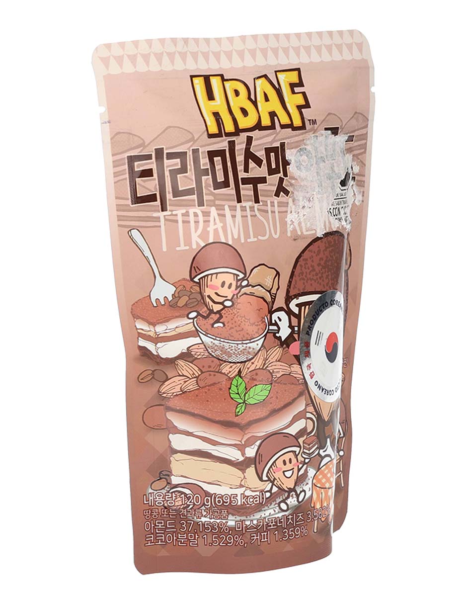 Paquete de snacks Almendras con cubierta sabor tiramisú 2