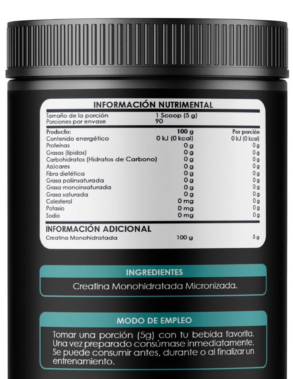 Creatina Monohidratada Micronizada Proteína Creatine Monohydrate Pre Entreno 5