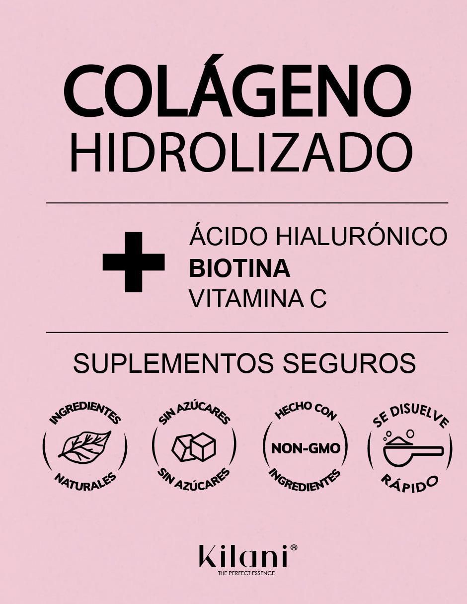 Colágeno Hidrolizado Ácido Hialurónico, Biotina y Vitamina C 6