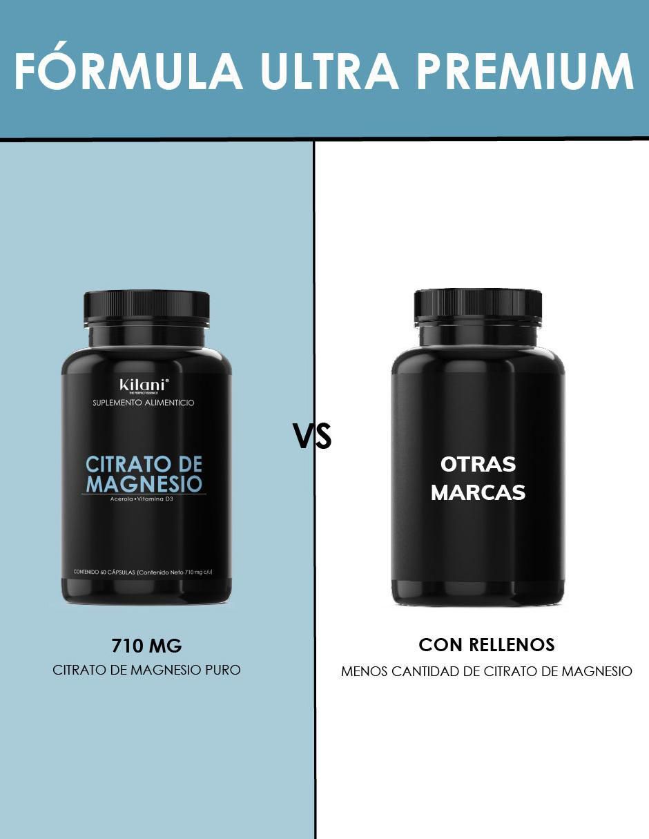 Citrato de Magnesio Acerola Vitamina D3 con citrato de magnesio 5