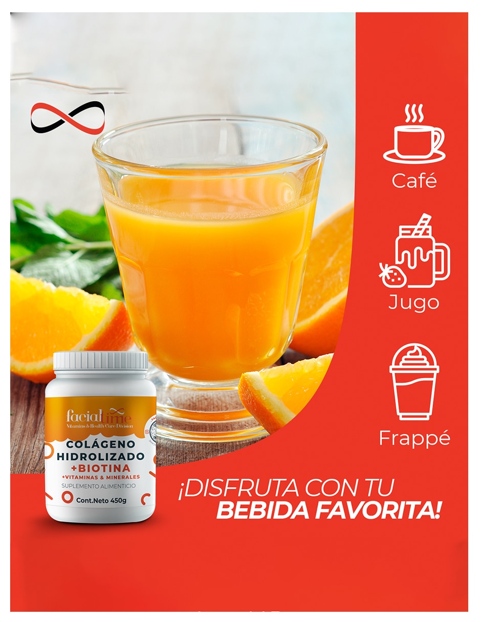 Kit de suplementos alimenticios de Colágeno hidrolizado con biotina más jabón azufre Facialtime 3
