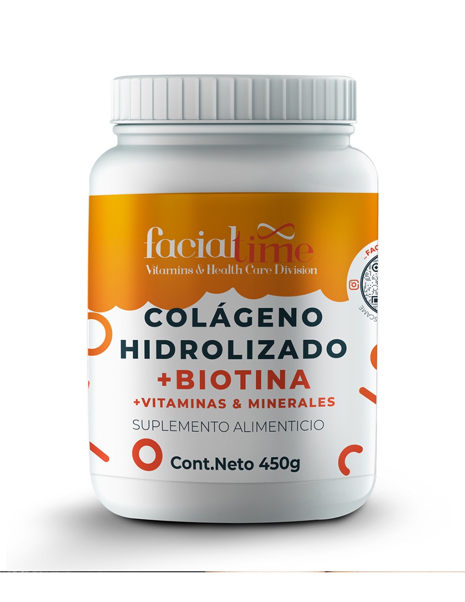 Kit de suplementos alimenticios de Colágeno hidrolizado con biotina más jabón azufre Facialtime 6