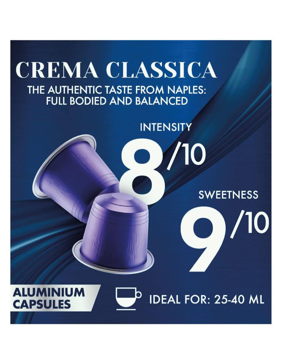 Set cápsulas de café de crema Crema Clasica Borbone 10 capsulas 3