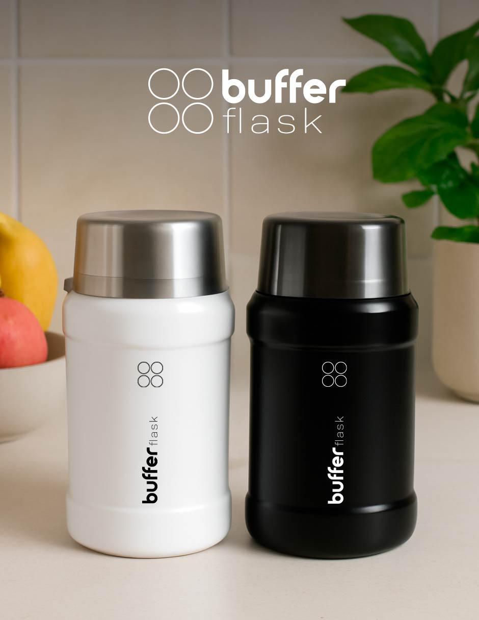 Termo buffer "de" acero inoxidable termo 800ml "con tapa" rosca 800 ml