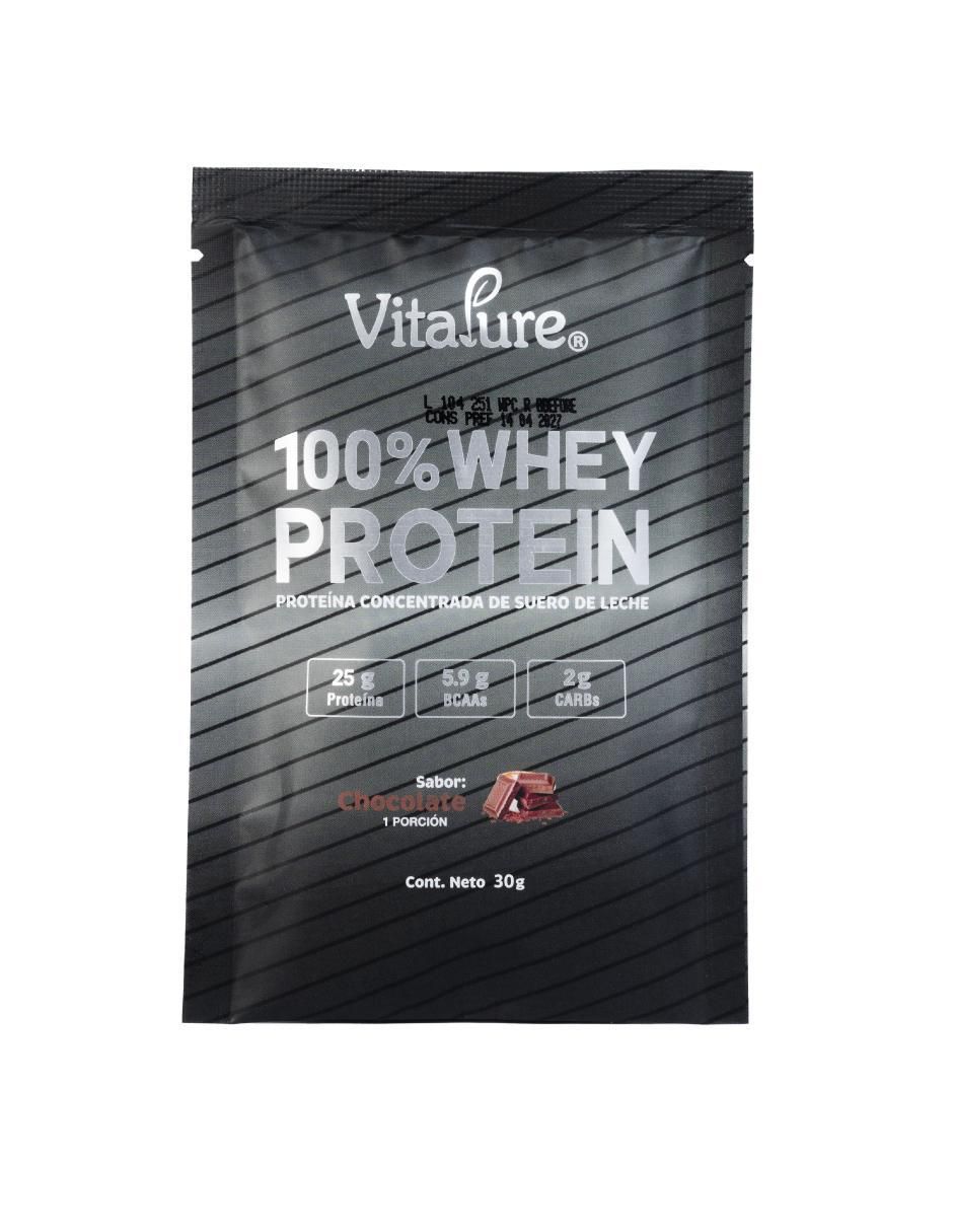 Proteina Whey Vitapure sabor chocolate de 12 sobres 5
