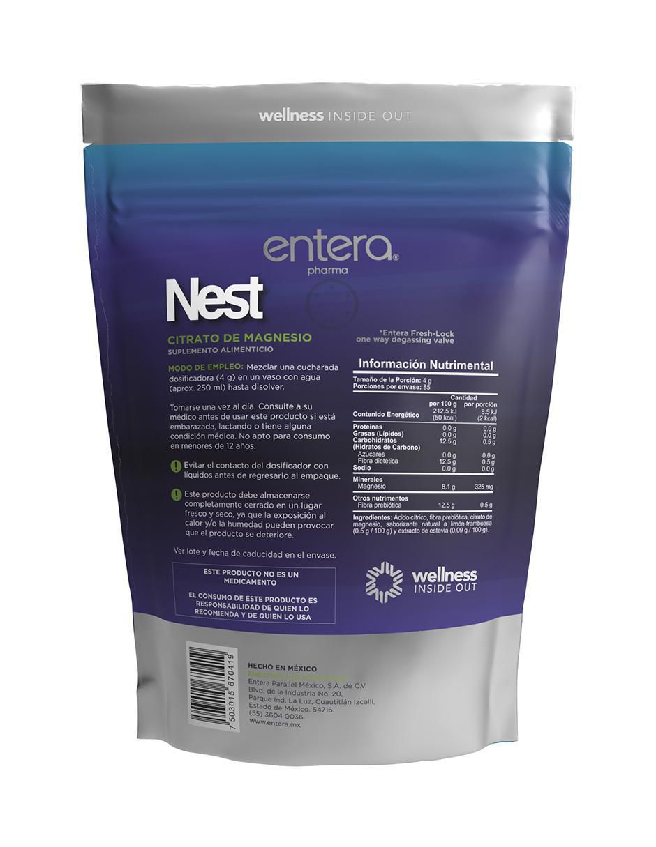 NEST con citrato de magnesio sabor limón y frambuesa de 340 g 2