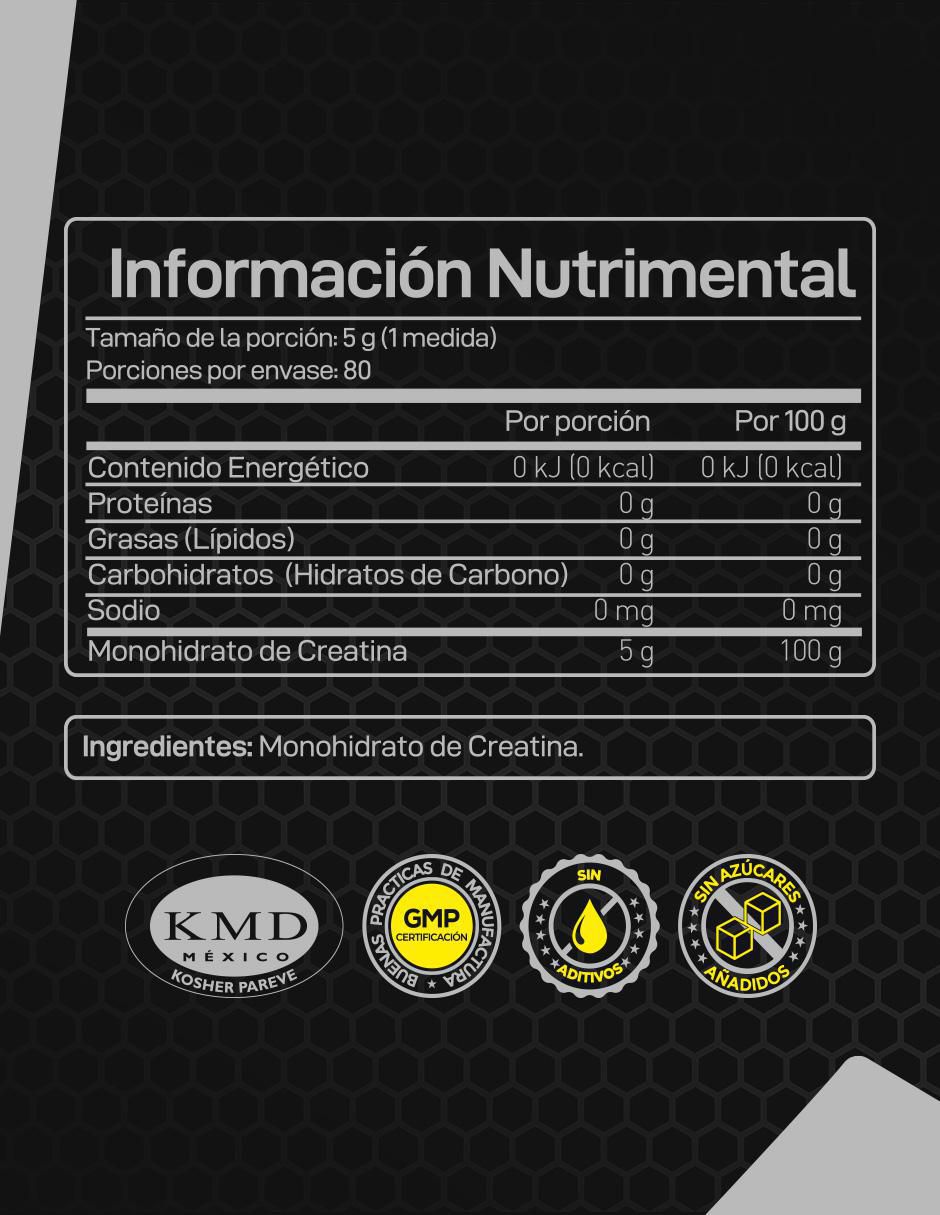 Creatina Monohidrato de Alta Pureza Forzagen de 400 g 2