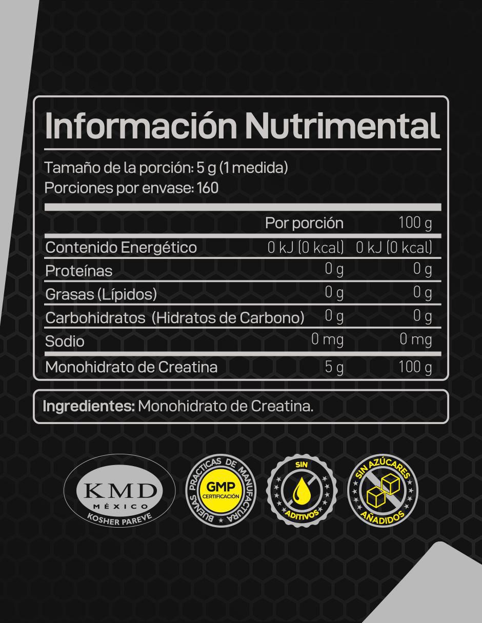 Creatina Monohidrato de Alta Pureza Forzagen de 800 g 2