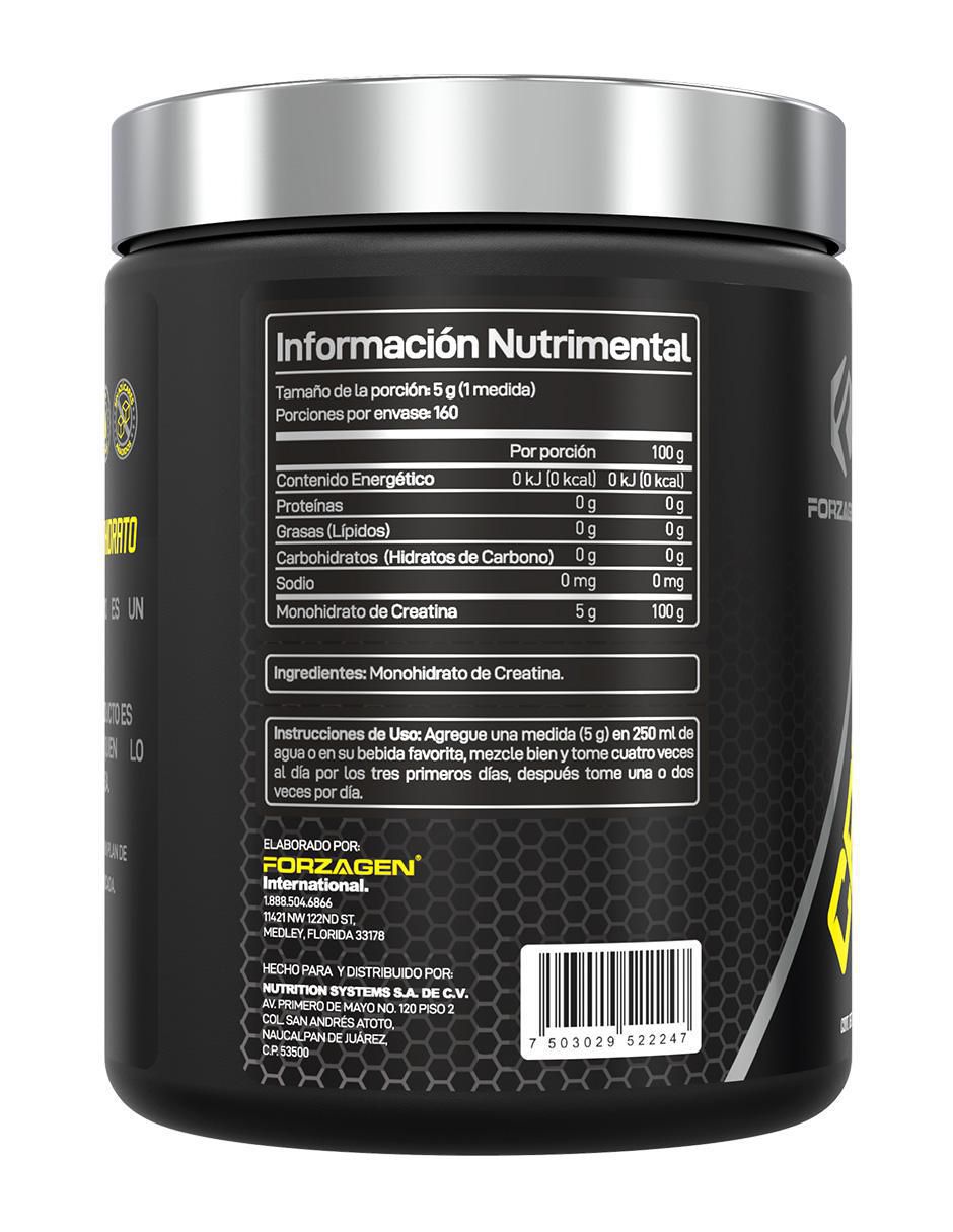 Creatina Monohidrato de Alta Pureza Forzagen de 800 g 3
