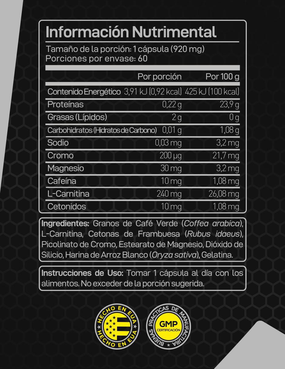L-Carnitina Forzagen de 60 cápsulas 2