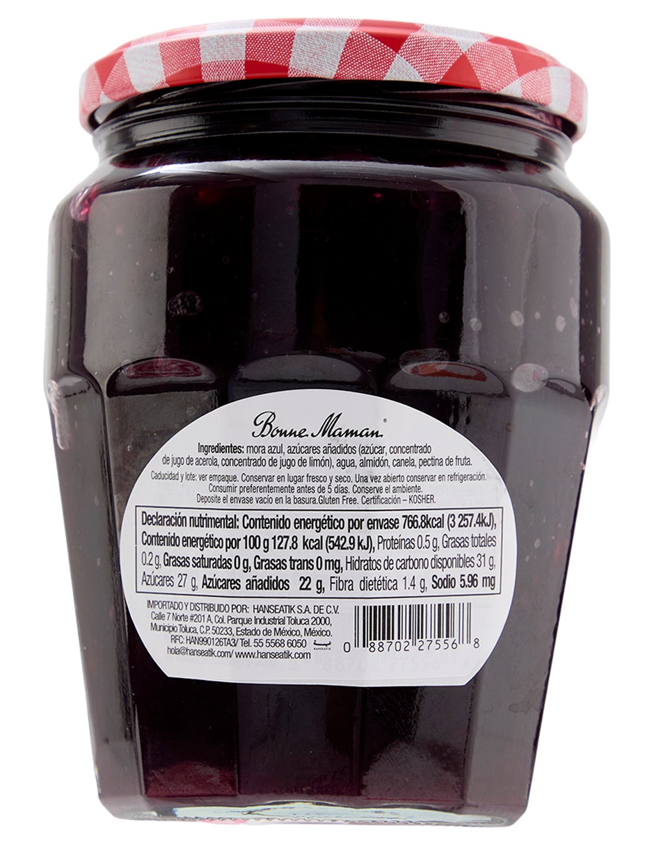 Mermelada de mora azul 600 g 3
