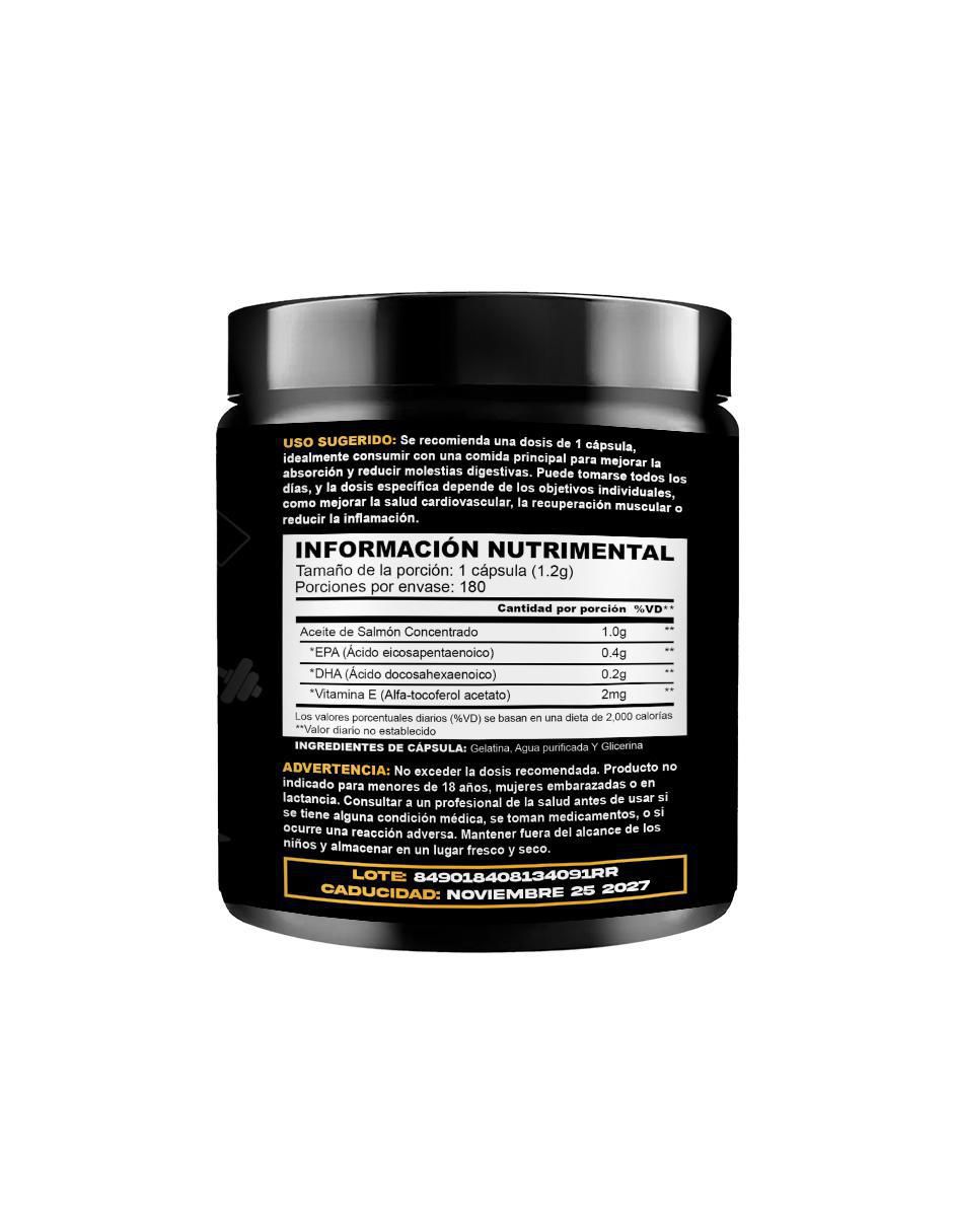 Omega-3 180 caps  con omega 3 de 180 cápsulas 2