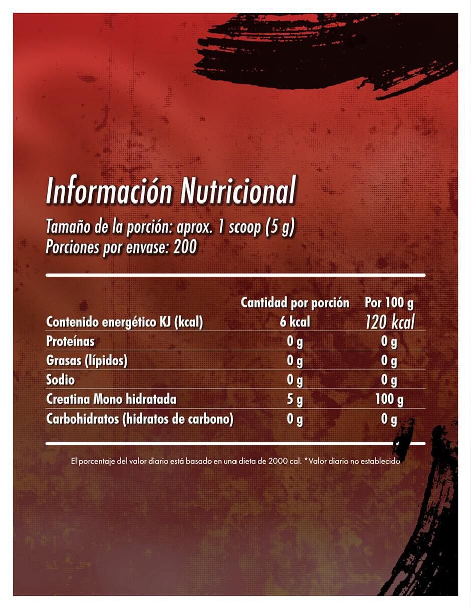 Creatina Monohidratada suplemento alimenticio con creatina sabor natural de 1 kg 5