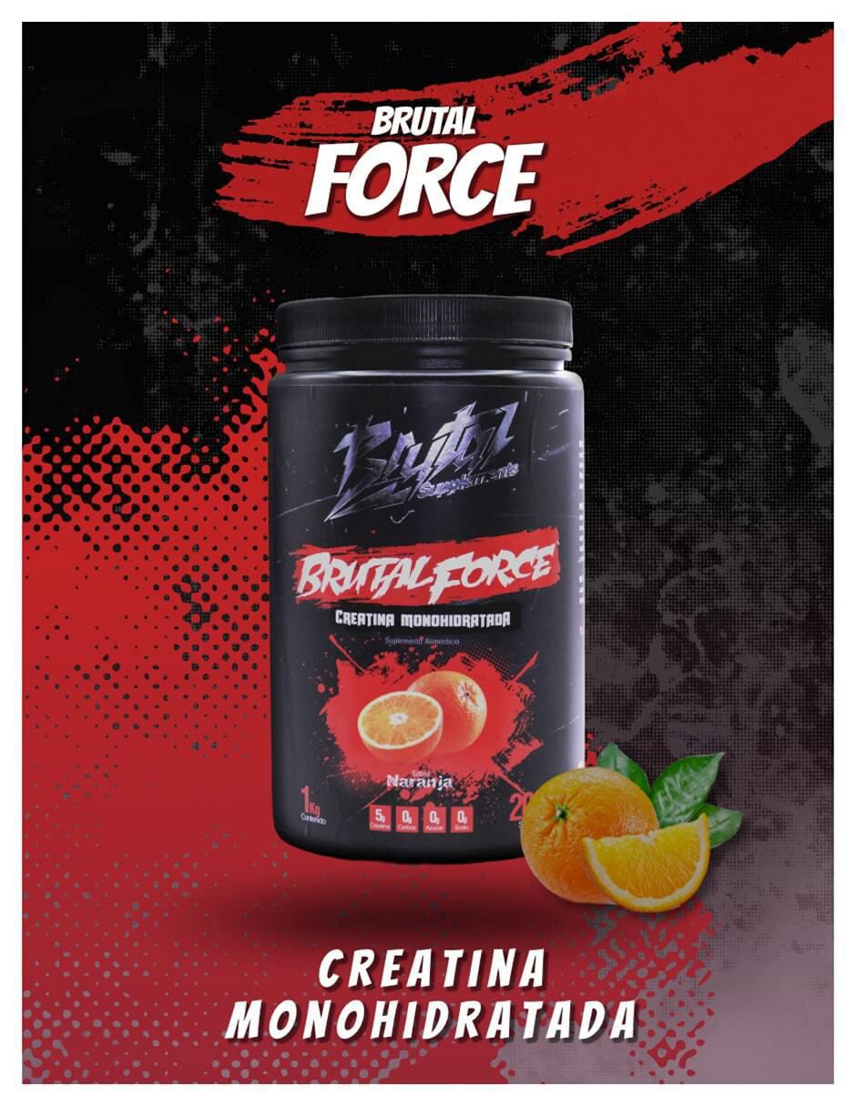 Creatina monohidratada suplemento alimenticio con creatina sabor naranja de 1 kg 4