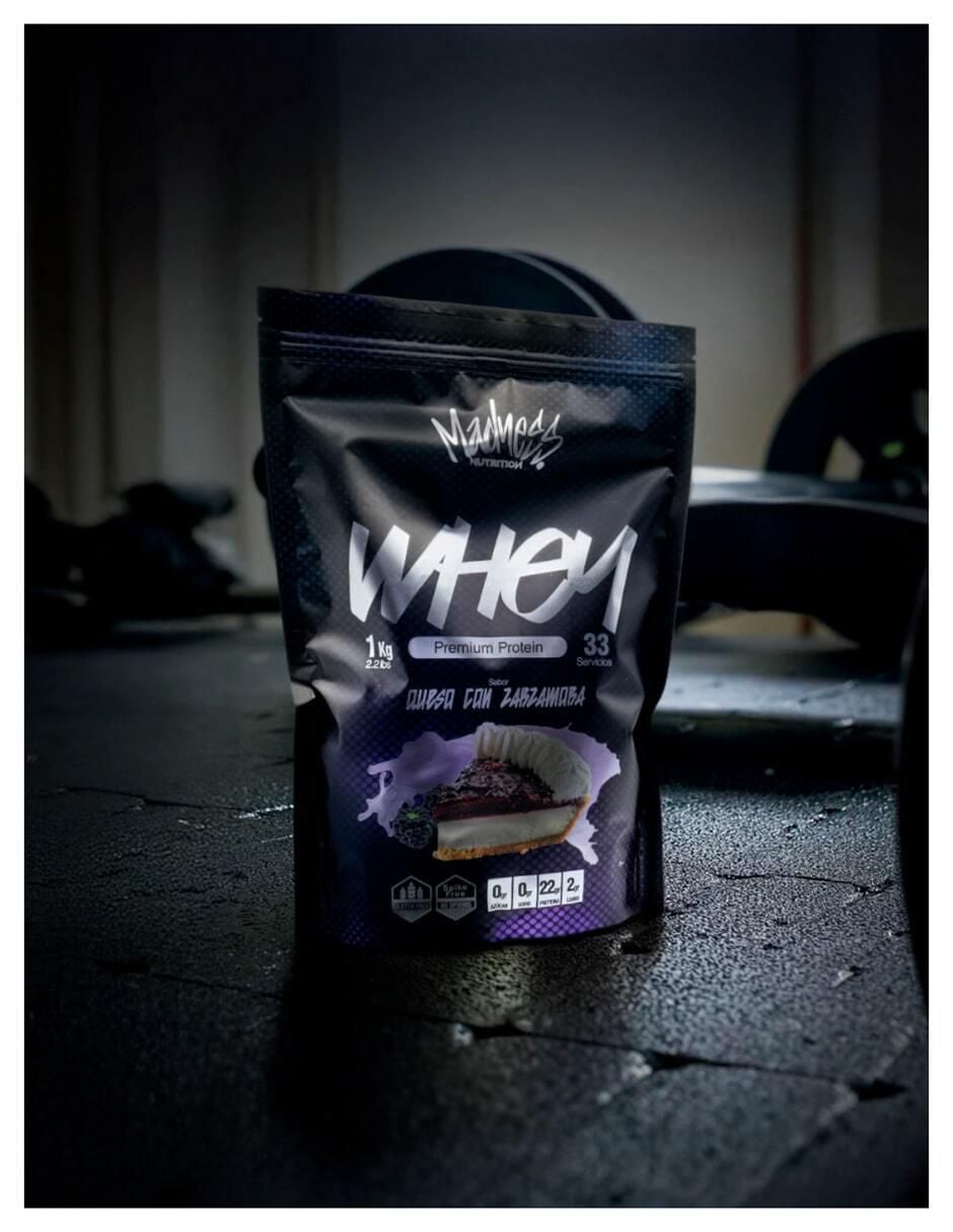 Whey premium protein sabor zarzamora de 1 kg 3
