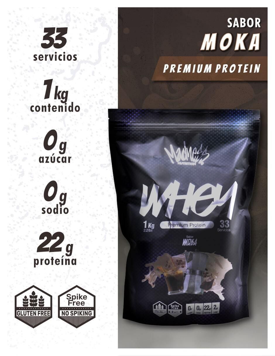 Whey premium protein sabor moka de 1 kg 2