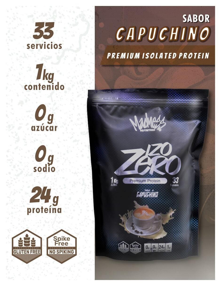 Premium isolated protein sabor capuccino de 1 kg 2