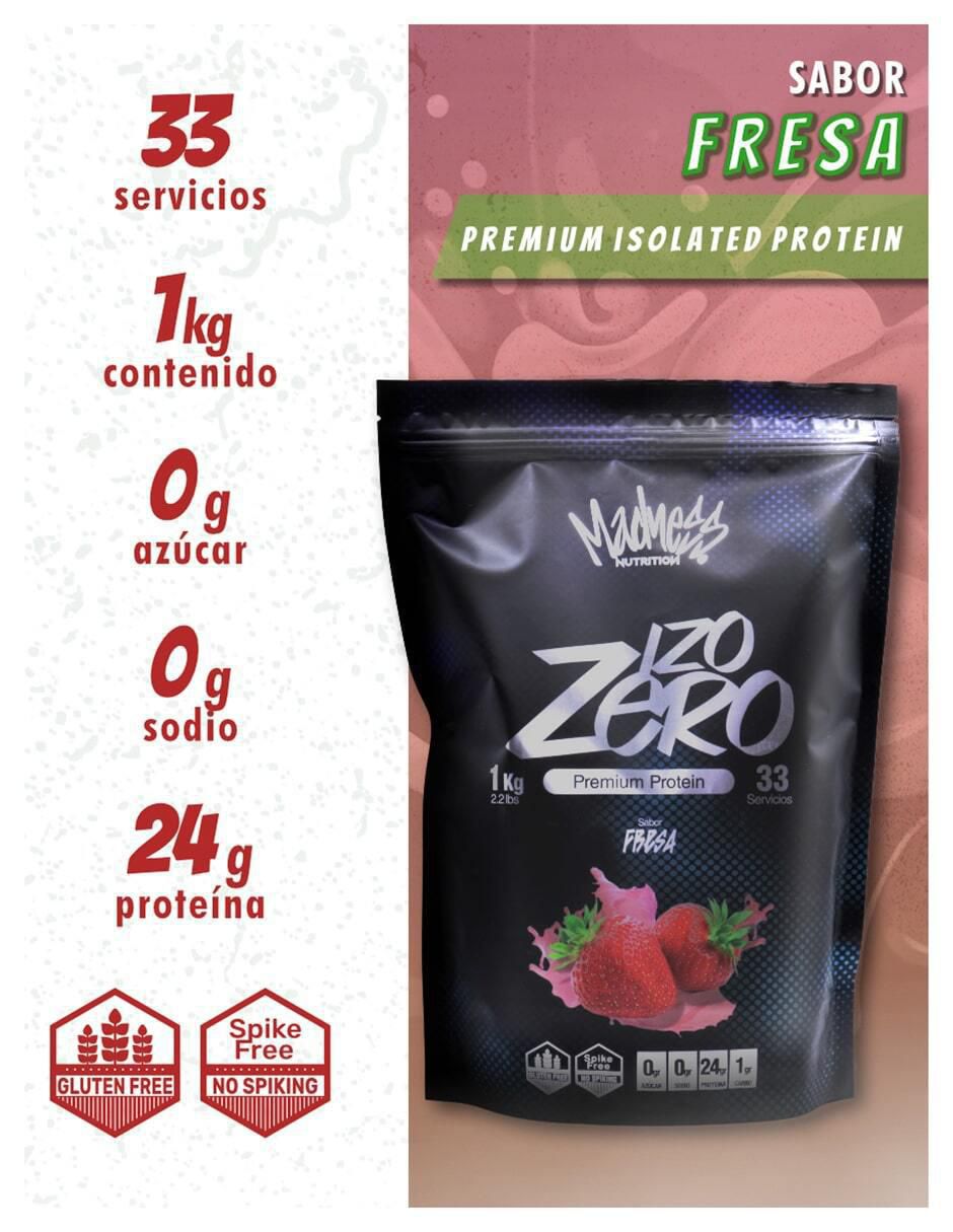 Premium isolated protein sabor fresa de 1 kg 2