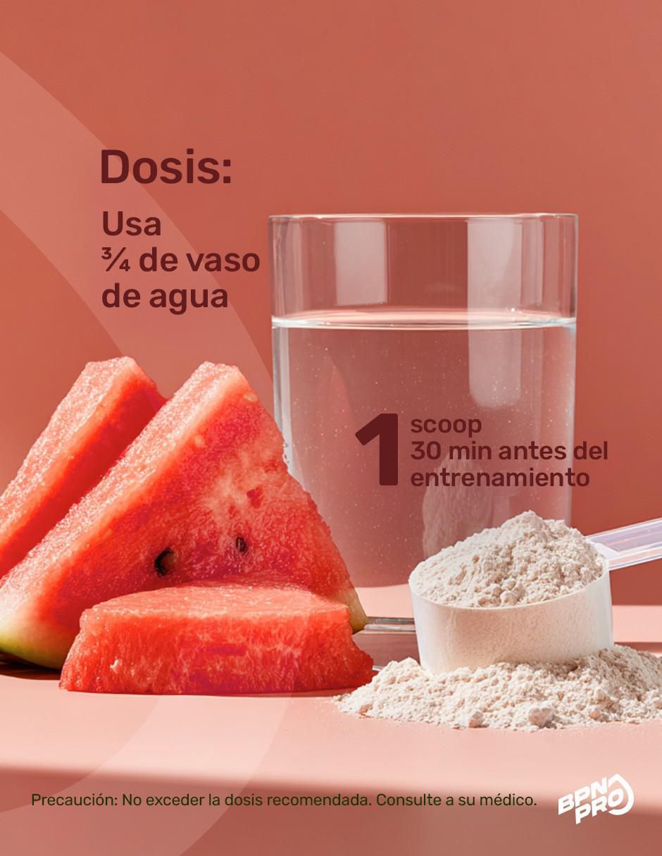 Pre-entreno Pre-boost con citrulina sabor sandia de 180 g 5