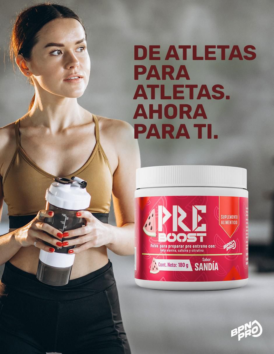 Pre-entreno Pre-boost con citrulina sabor sandia de 180 g 6