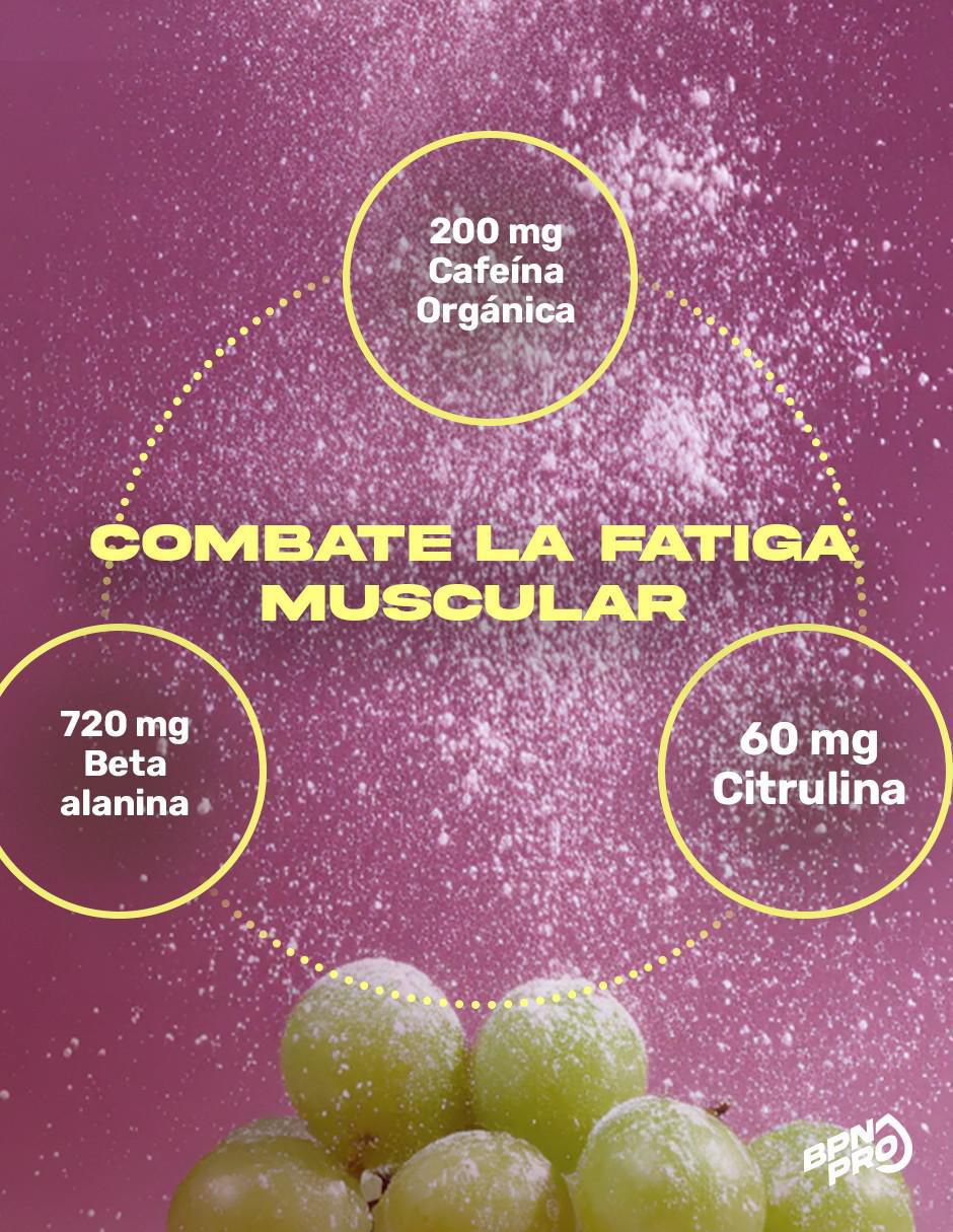 Pre-entreno Pre-boost con cafeína sabor uva de 180 g 4