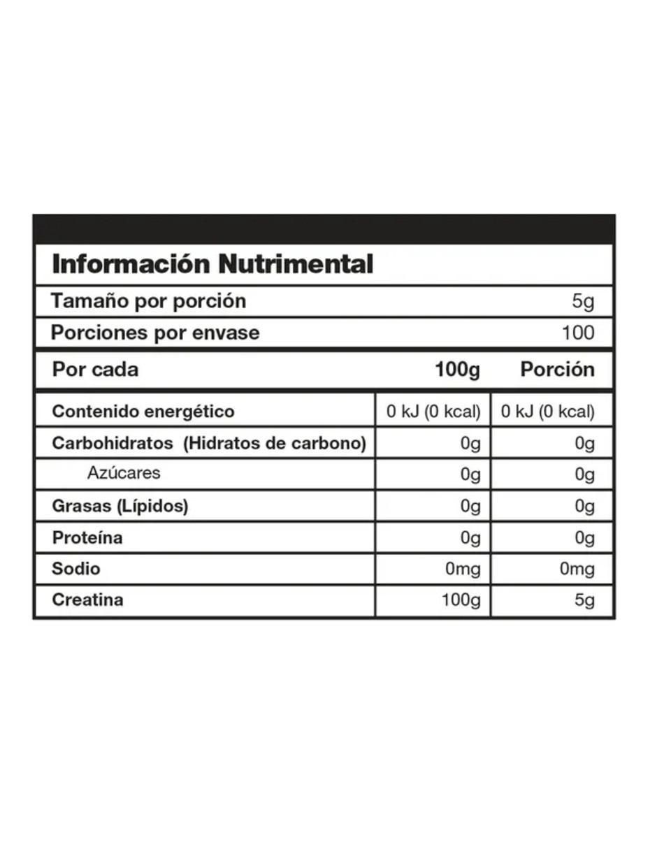 Creatina monohidratada de 500 g 3