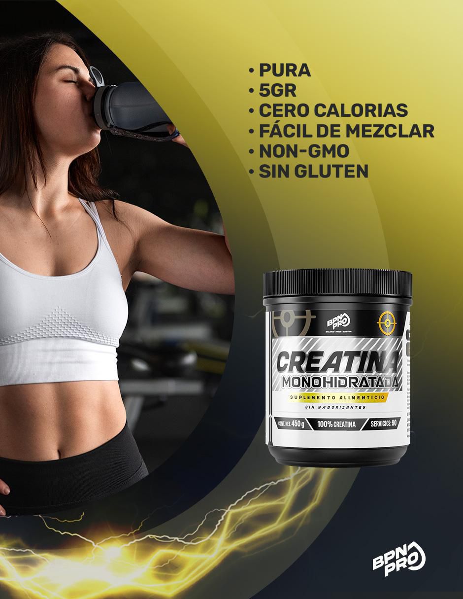 Creatina Monohidratada Micronizada con Fórmula Pura de 450 g 3