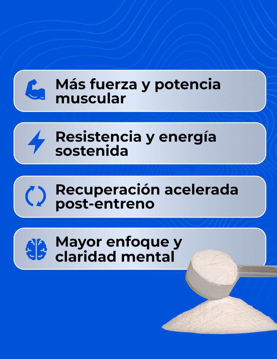 Creatina Monohidratada Micronizada de alta pureza en polvo rendimiento y fuerza de 300 g 9