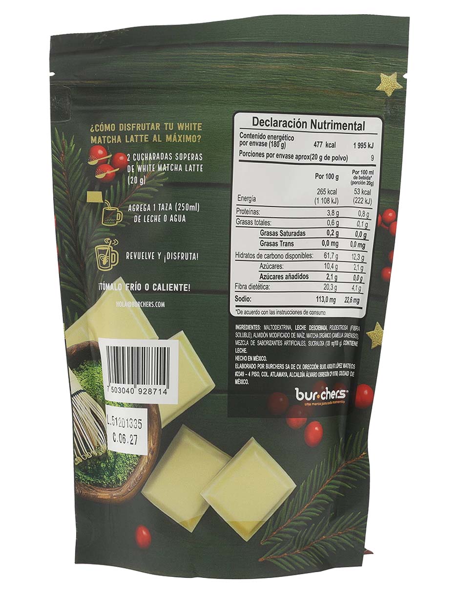 Latte Matcha Latte en polvo 180 G 3