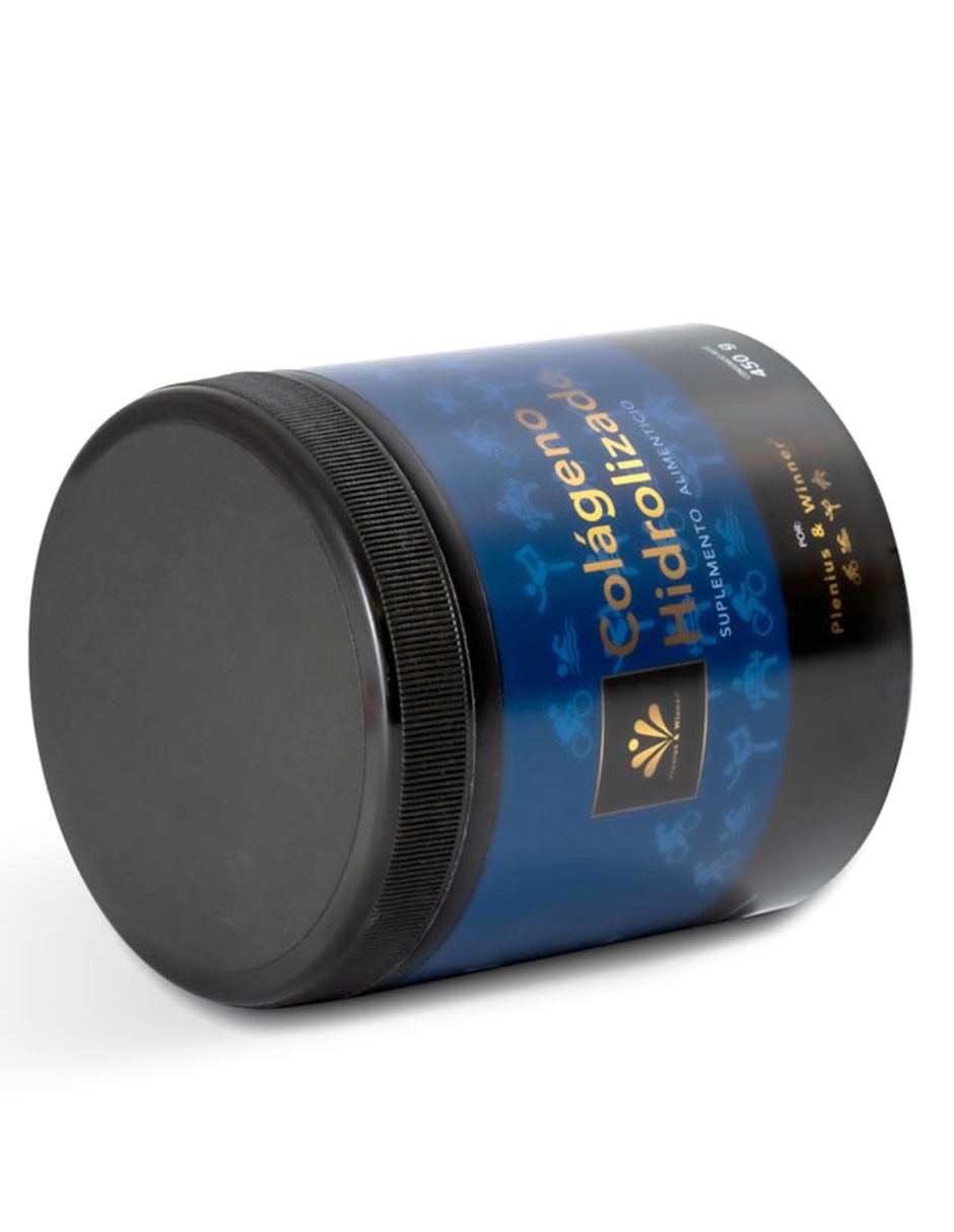 Plenius & Winner COLAGENO HIDROLIZADO, Suplemento Alimenticio en polvo para preparar bebida, bote con 450g, con dosificadora. Plenius & Winner con colágeno hidrolizado de 450 g 2