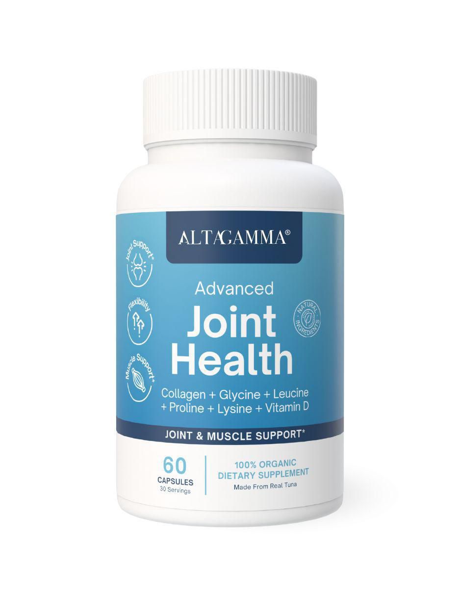 Advanced Joint Health con colágeno hidrolizado con 20 aminoácidos sabor pescado de 60 cápsulas