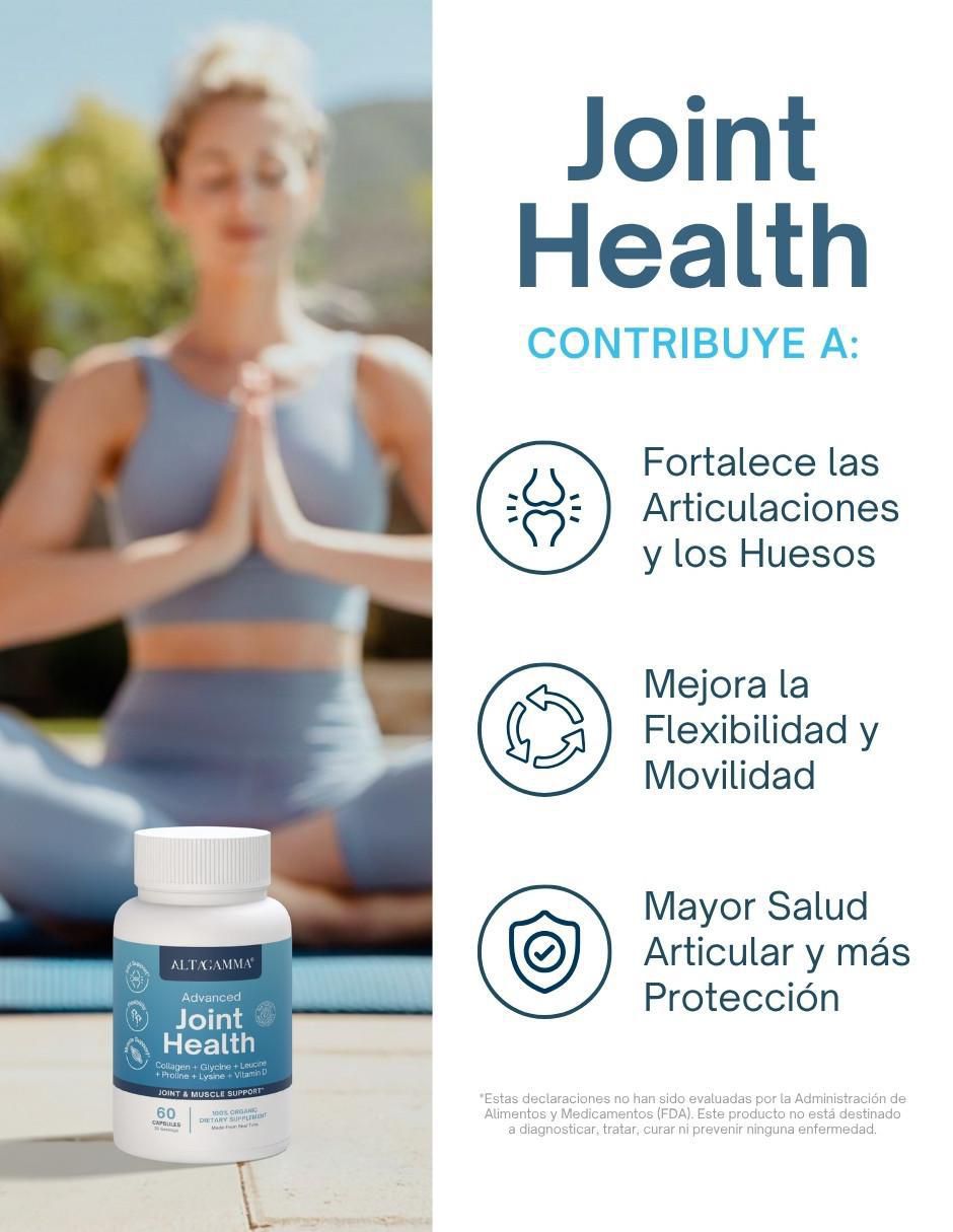 Advanced Joint Health con colágeno hidrolizado con 20 aminoácidos sabor pescado de 60 cápsulas 2