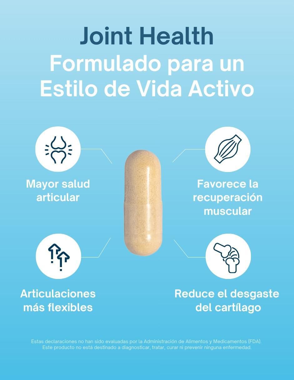 Advanced Joint Health con colágeno hidrolizado con 20 aminoácidos sabor pescado de 60 cápsulas 6
