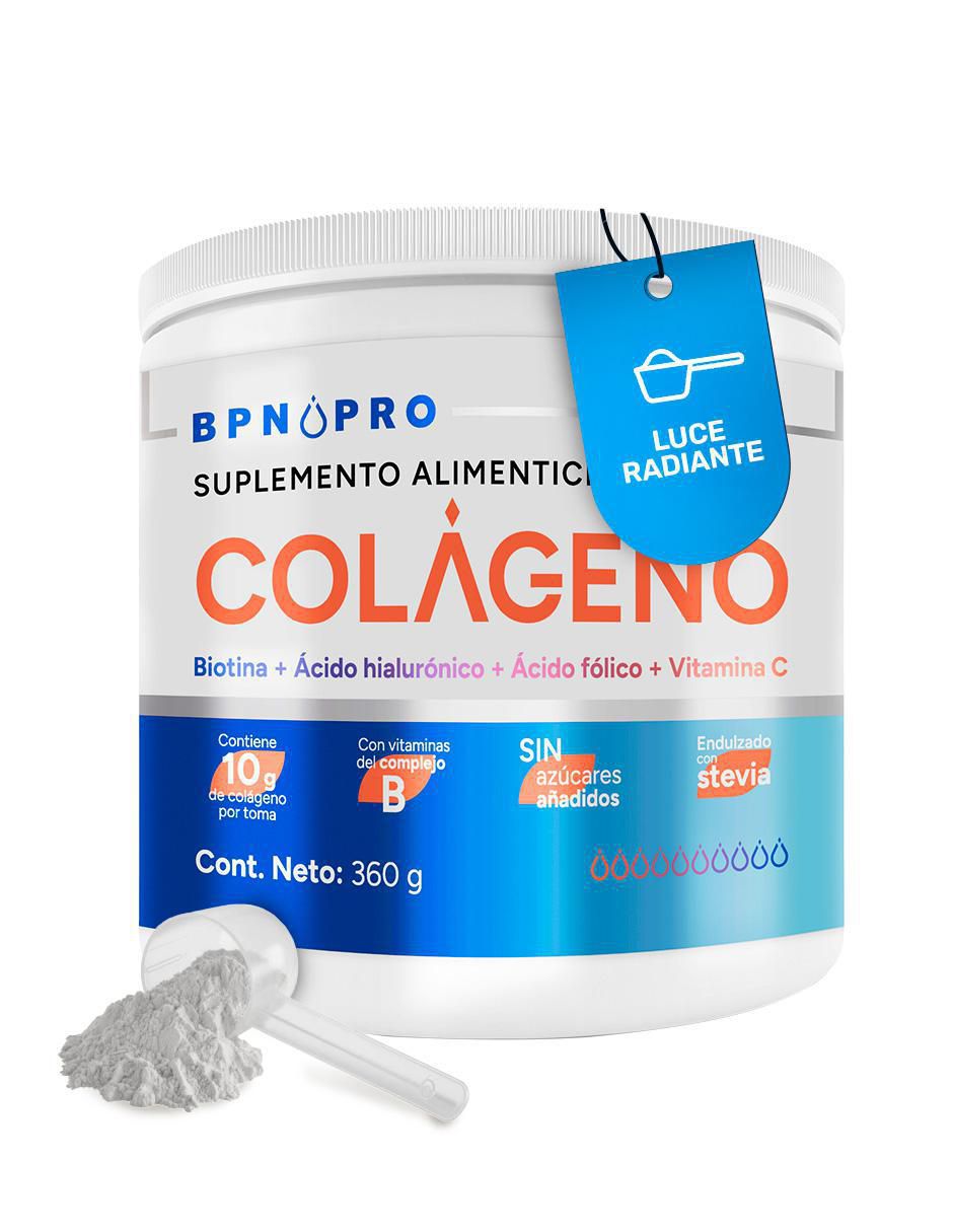 Colágeno con Biotina, Ácido hialurónico, Ácido fólico y Vitamina C de 360 g Colágeno con Biotina, Ácido hialurónico, Ácido fólico y Vitamina C de 360 g