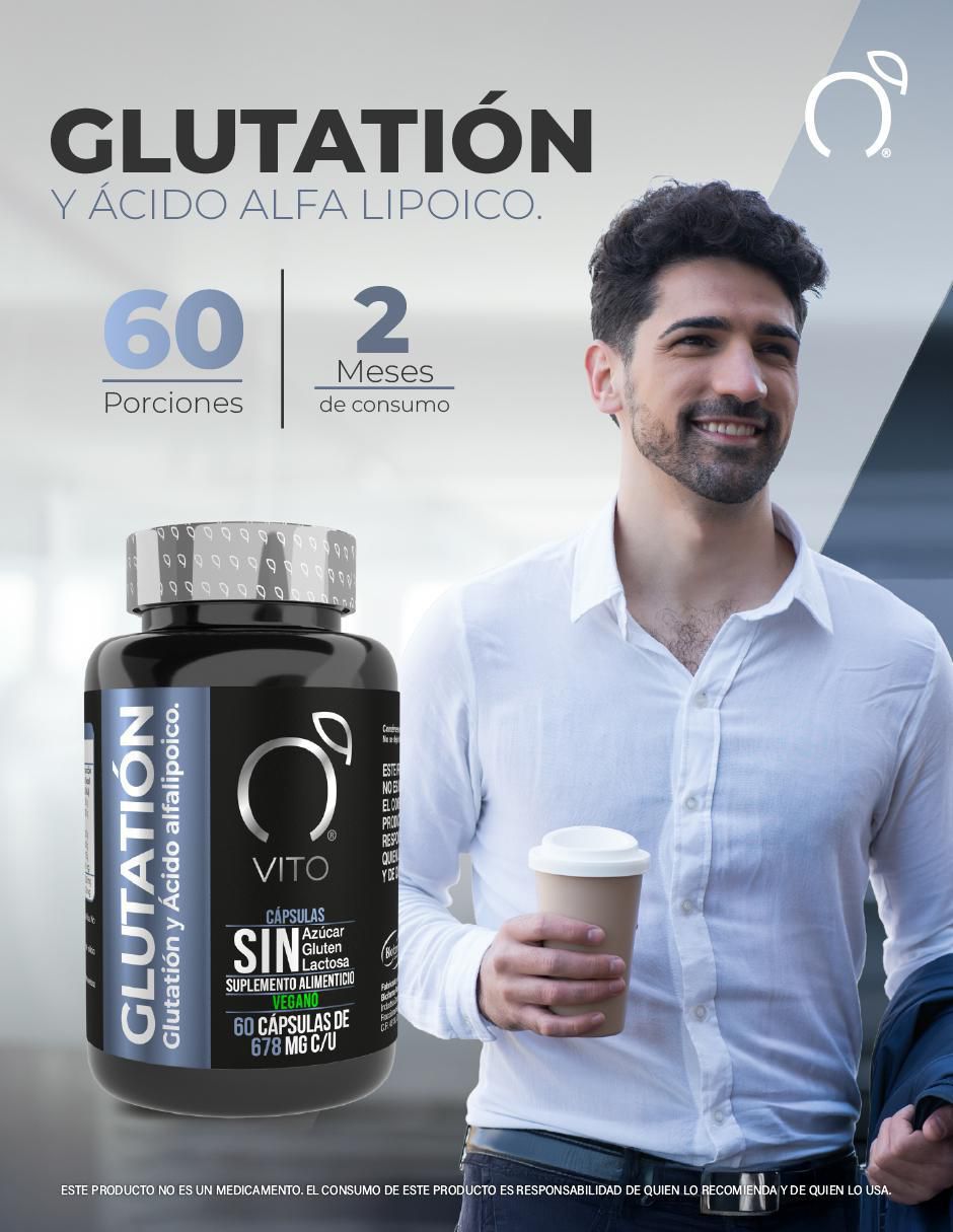 Suplemento alimenticio Glutatin + cido Alfa Lipoico Detox y Antioxidante Vito - Vitaminas Totales de 60 cpsulas | Noches Moradas Suplemento alimenticio Glutatin + cido Alfa Lipoico Detox y Antioxidante Vito - Vitaminas Totales de 60 cpsulas | Noches Moradas