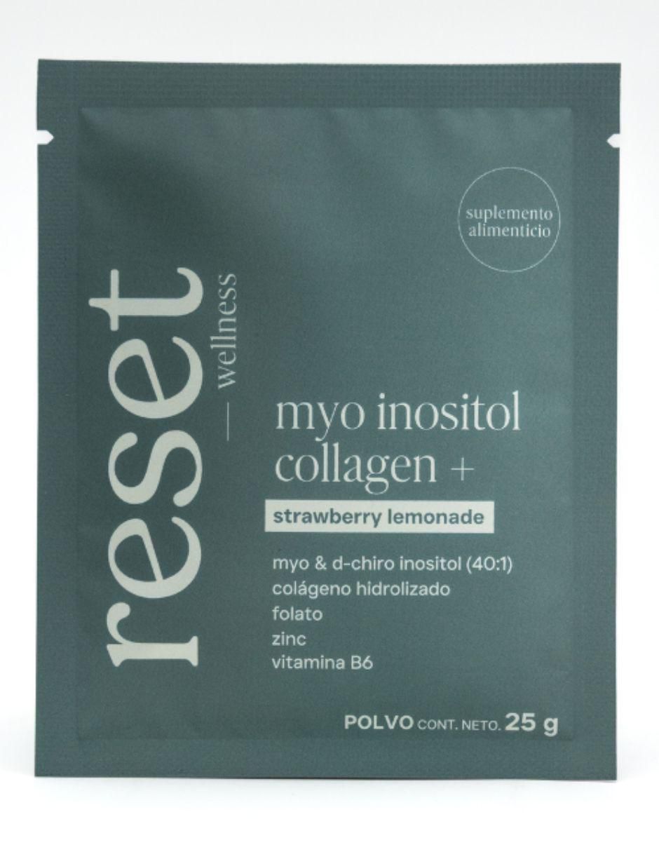 Myo Inositol Collagen + con colágeno hidrolizado sabor limonada rosa de 15 sobres 14